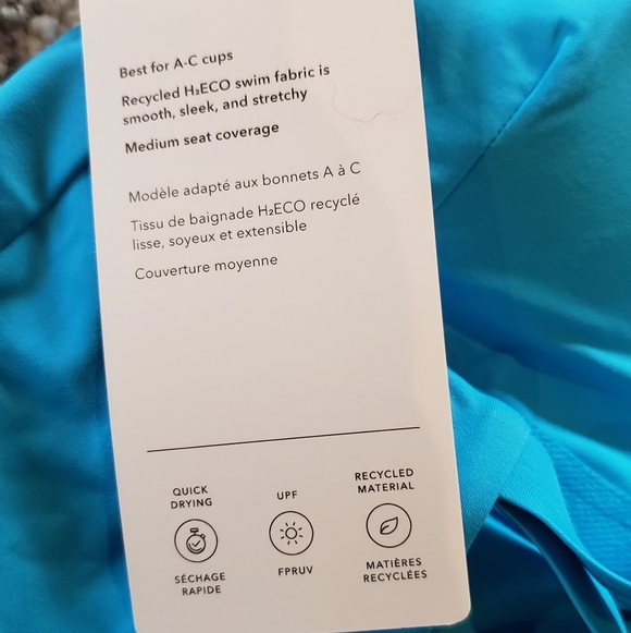 Athleta Malibu One-piece Swimsuit Blue Womens - Picture 6 of 8